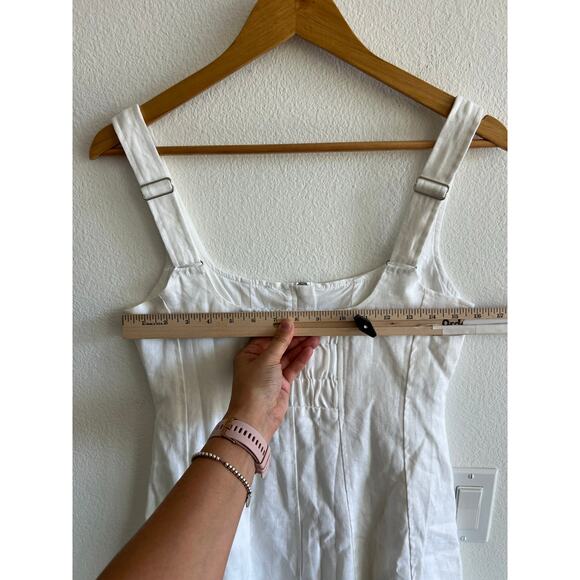 Dissh Harriet White Linen Mini Dress size US 6 - Picture 6 of 12